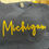 Thumbnail: Michigan Puffy Emroidered Crew ( Navy)