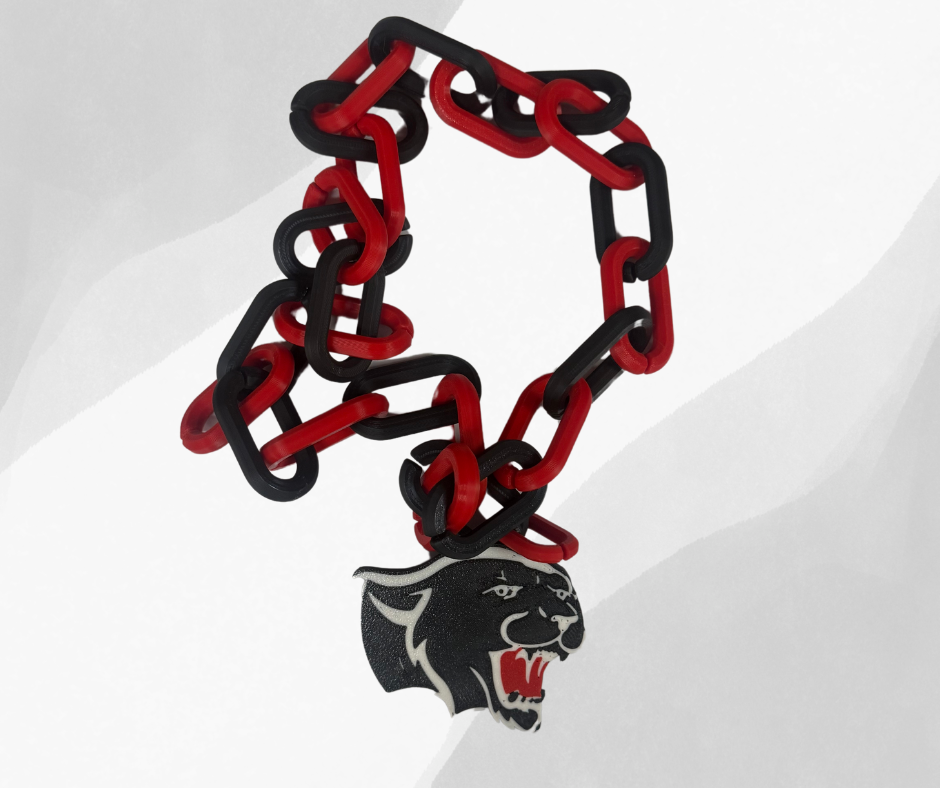 Panther Head 3DPrinted Necklace