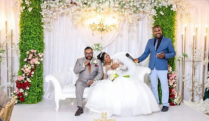 fun with the bridal couple