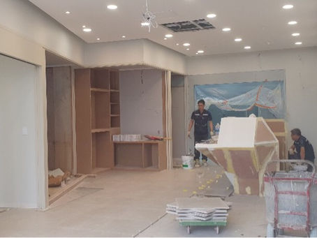 바닥 마무리 들어갑니다