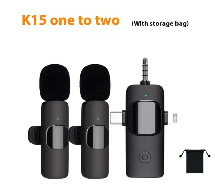 Miniatura: Wireless Collar Clip Microphone Three-in-one Three Connector Mini Microphone 35 
