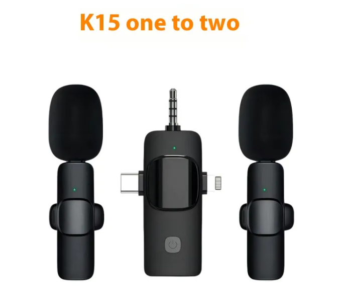 Miniatura: Wireless Collar Clip Microphone Three-in-one Three Connector Mini Microphone 35 