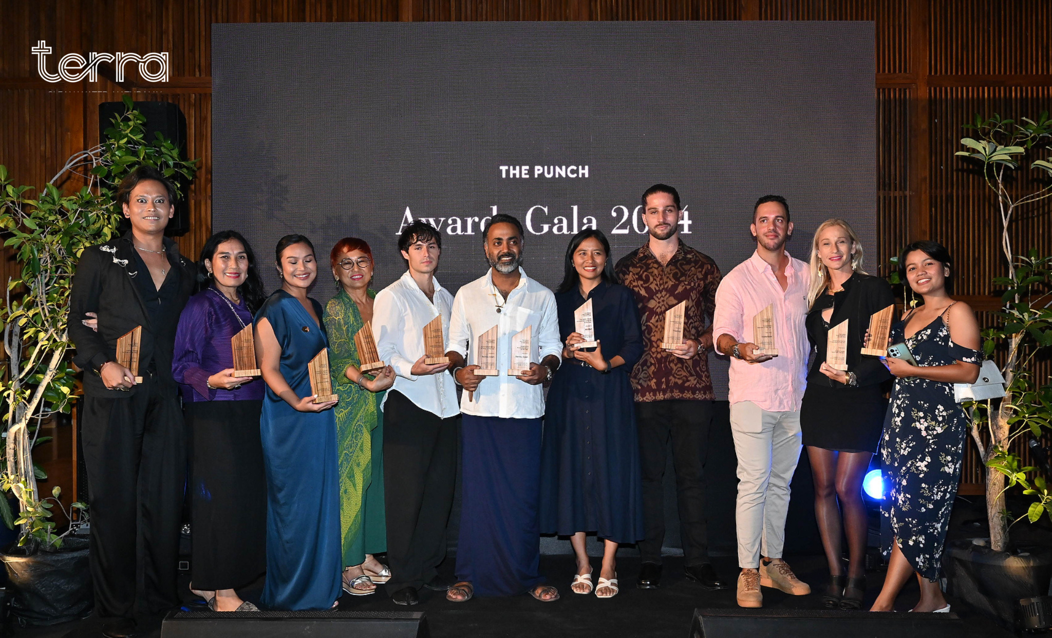 The winners of the Punch Sustainability Awards in Bali, Indonesia