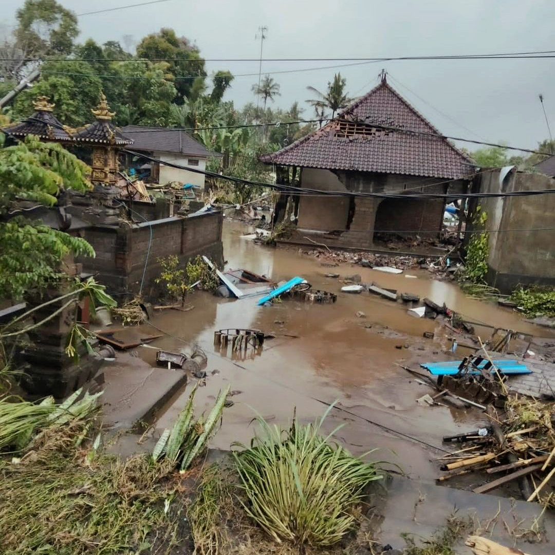 Flood that devastated Jembrana Regency in October 2022