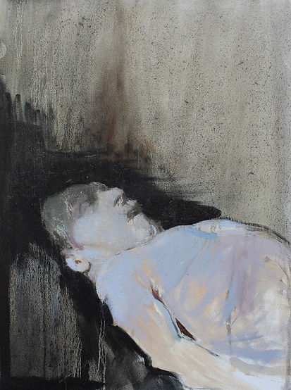 Franklin Ratliff, slab (after Rembrandt), 2014, oil on canvas, 32"x24"