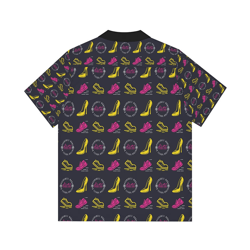 Miniatura: Pasosbellmoda Shop camisas para caballero estampado bipolar | negro pink