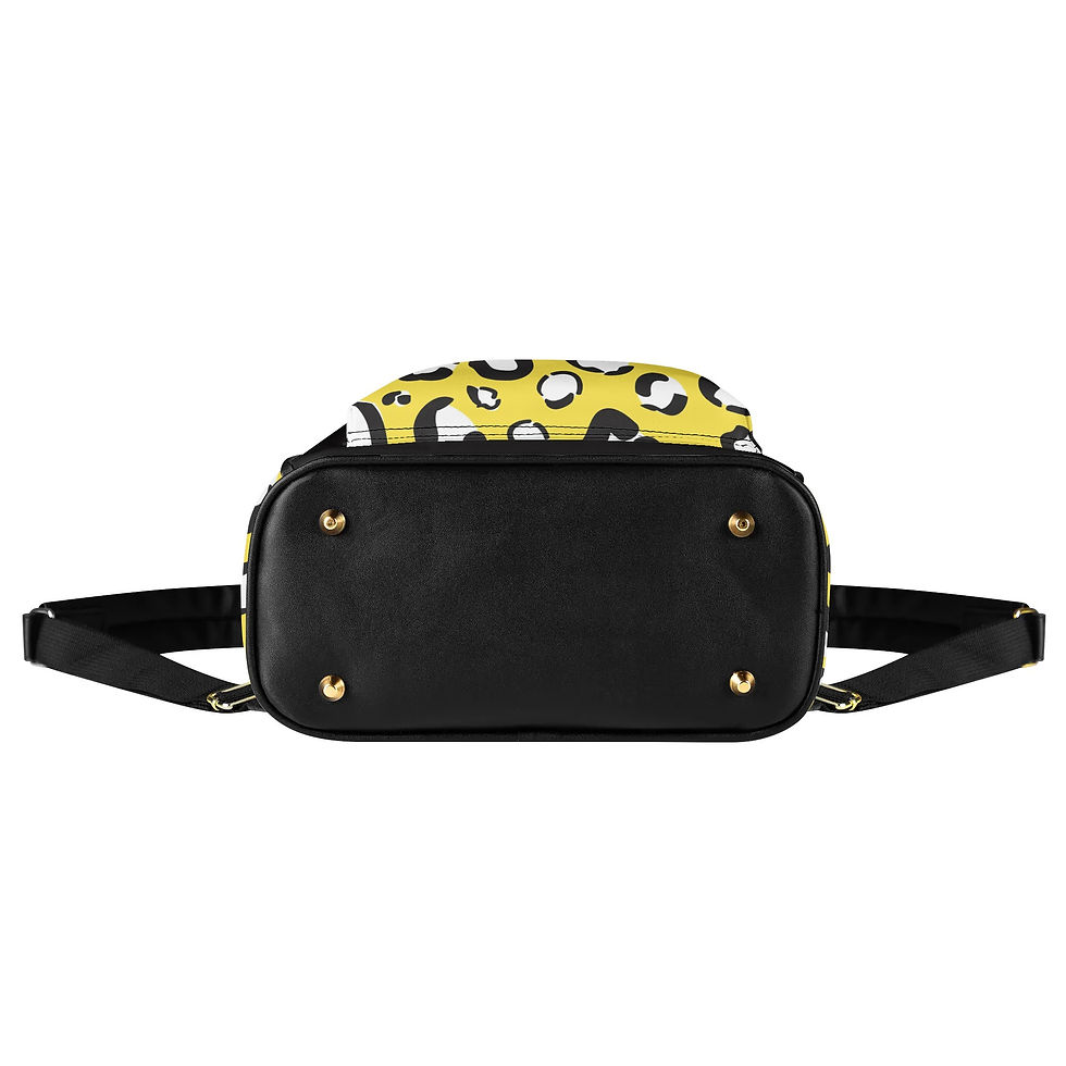 Miniatura: Morral Amarillo animalprint | Mochila Amarilla | Mochilas para dama