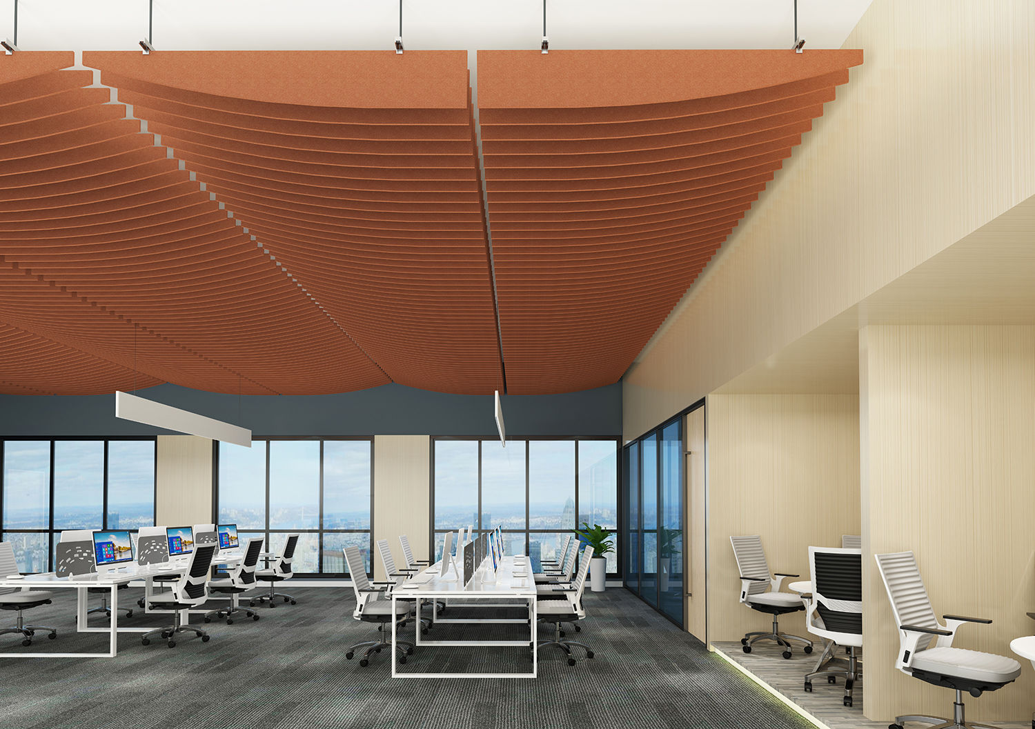 Curve Ceiling acoustic