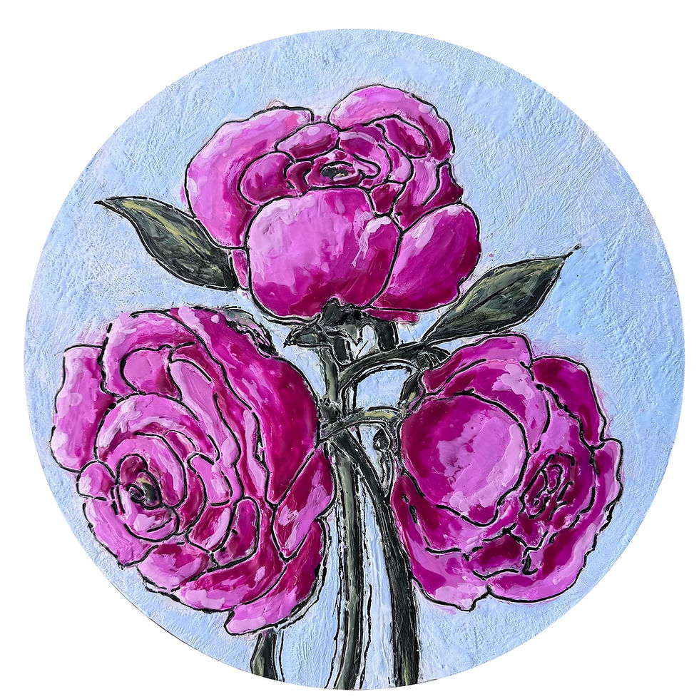 Triplet Peonies