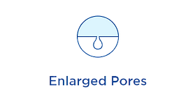 Treat enlarged pores