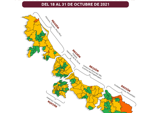 Veracruz en el Semáforo de Riesgo Epidemiológico