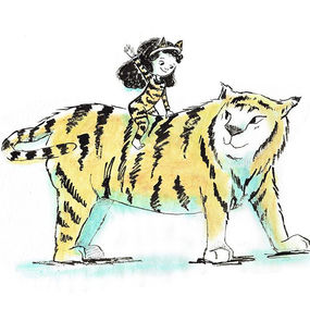 #inktober2019 day 16 prompt #wild _#inktoberday16 #higginsink #penandink #kidlitart #child