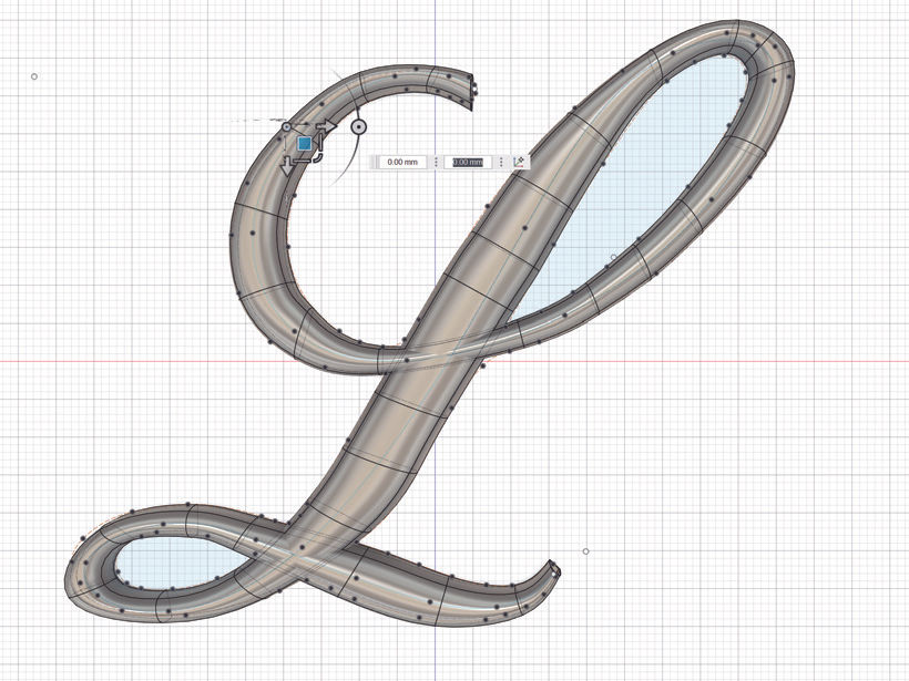 fusion360で自己交差した図形の作成