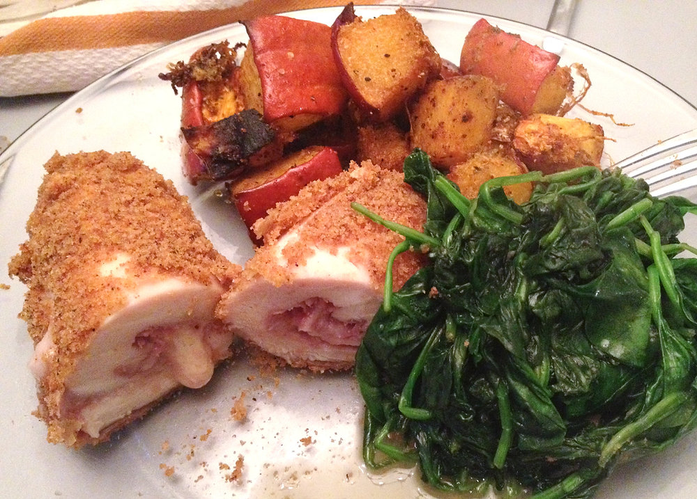Prosciutto and Cheese Stuffed Chicken Breasts