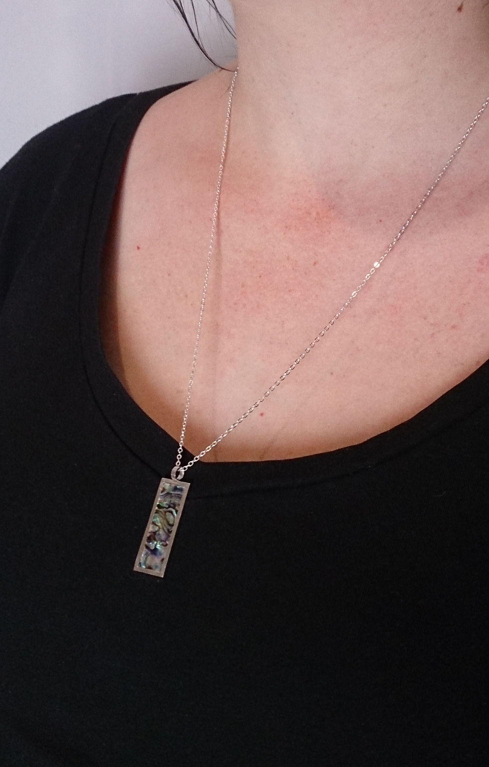 Thumbnail: Paua Shell and Sterling Silver Pendant