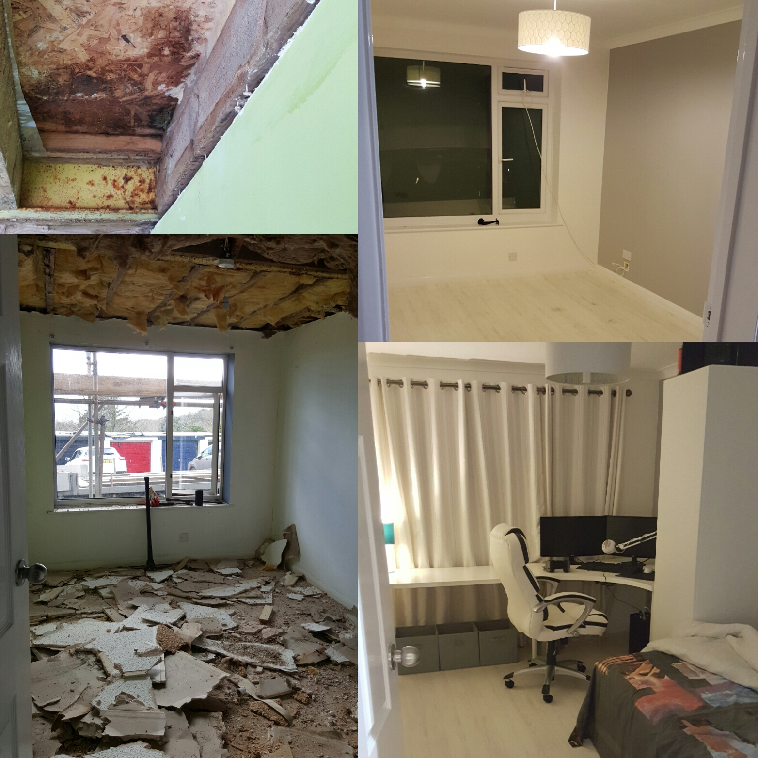 Roof leak and decoration renovation