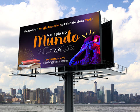 Propaganda do evento em outdoor
