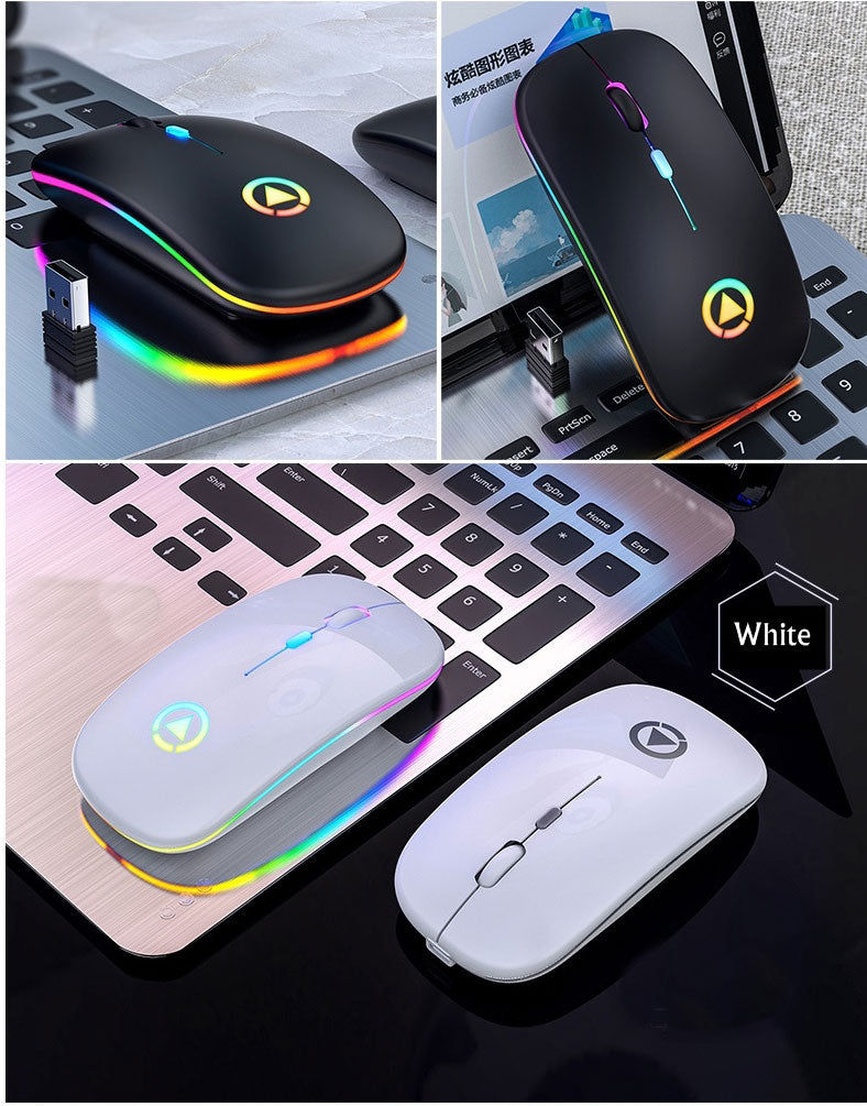 Thumbnail: 2.4GHz RGB Wireless USB Rechargeable Mouse