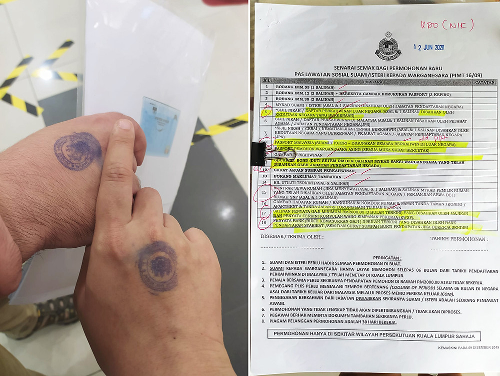 Jenro Diary Spouse Visa Ltsvp Application Malaysia