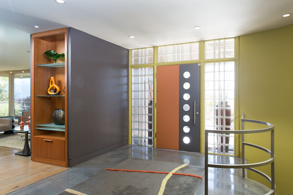 Utah Mid-Century Modern Home Entry Way