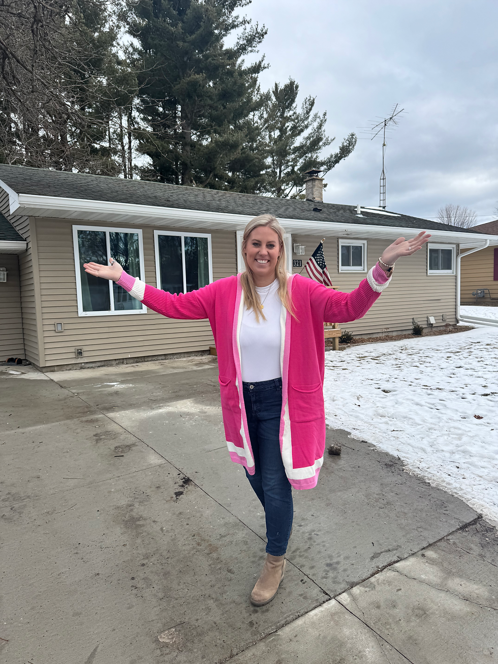 Listing Agent Jane highlighting a new listing in Black River Falls, WI!