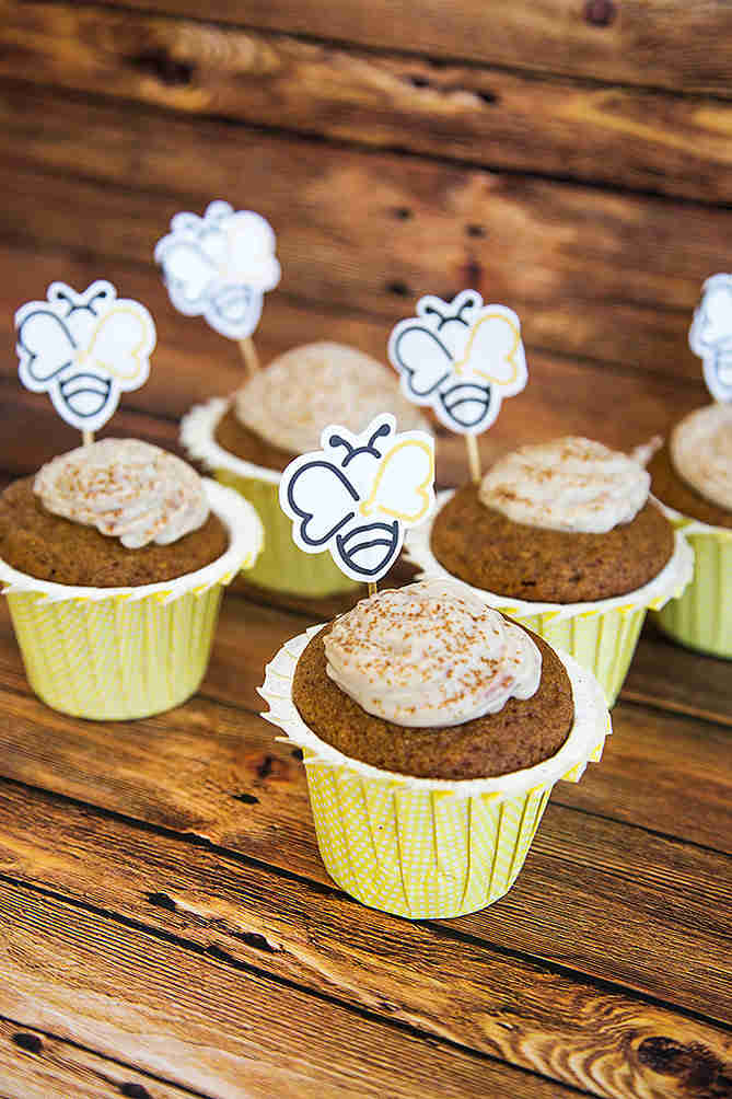 קאפקייקס דבש מקמח כוסמת