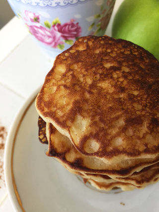 לביבות תפוחי עץ בריאות לחנוכה