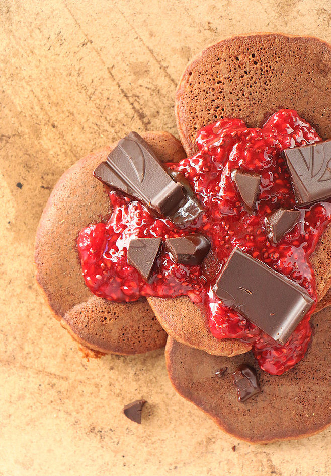 פנקייק שוקולד מקמח קוקוס