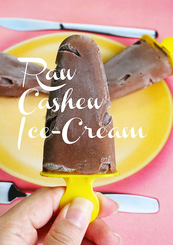 גלידת קשיו שוקולד טבעונית