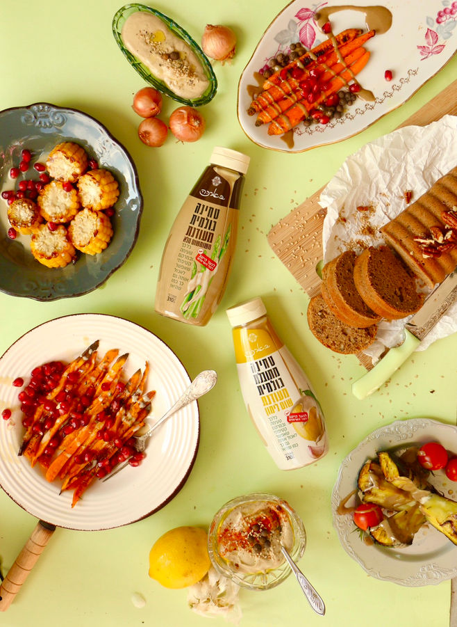 עוגת טחינה מייפל ופקאן