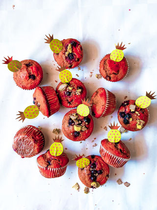 מאפינס פטל ושוקולד מריר בריאים וטעימים בטירוף