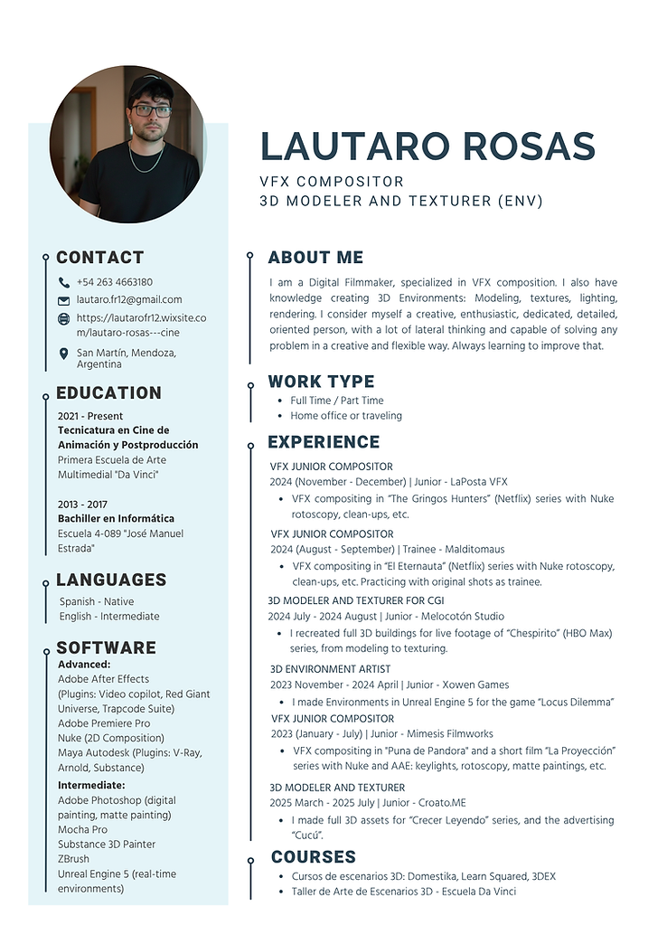 Resume Lautaro Rosas VFX and 3D 2026.png