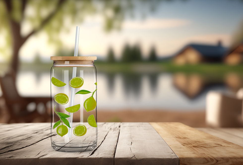 Thumbnail: Limey Mojitos 16 oz Glass Can Cup