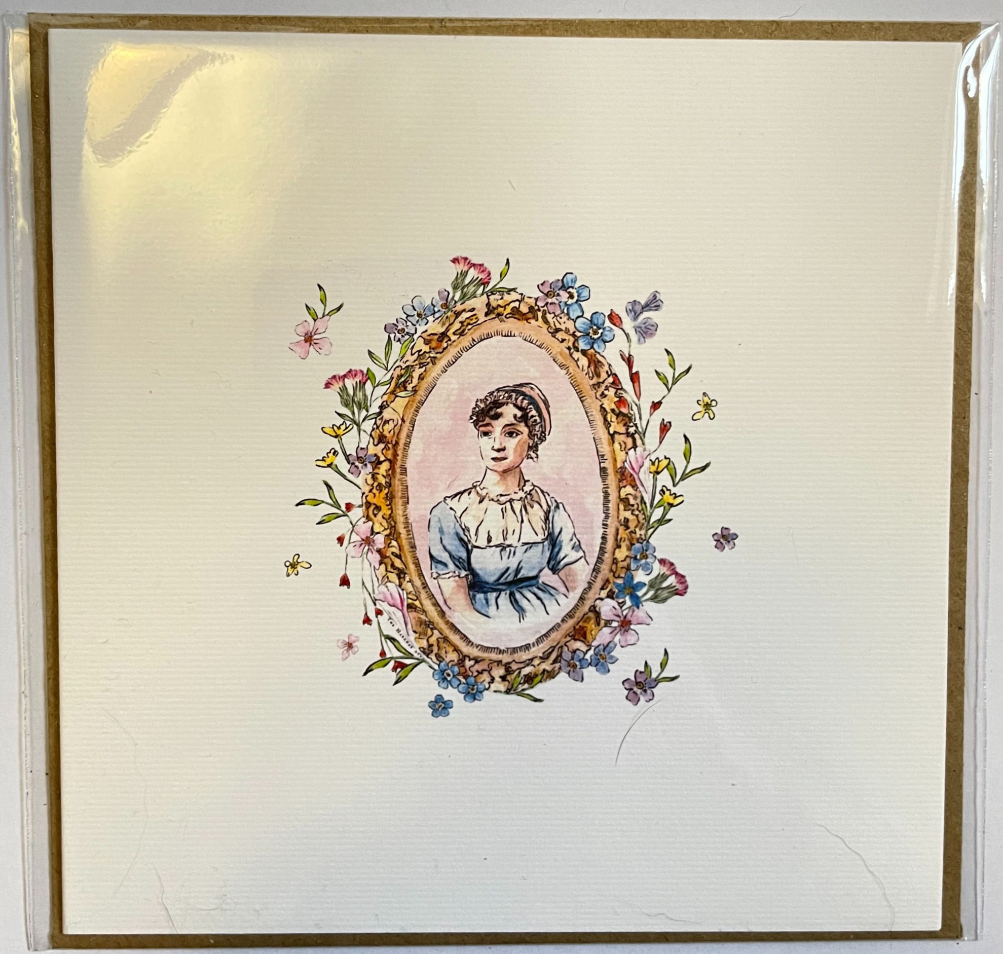 Jane Austen (floral oval)