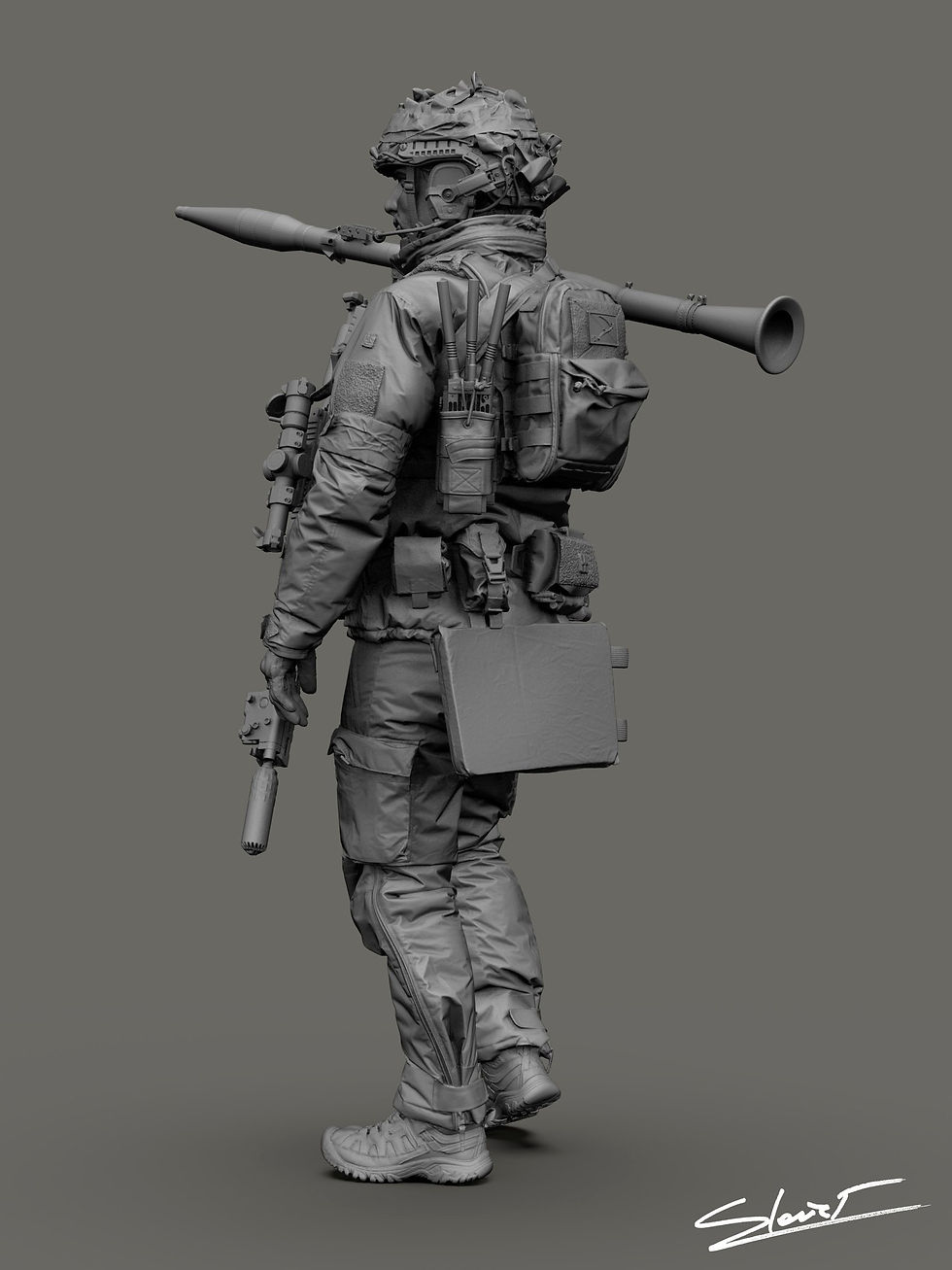 Miniature : Ukrainian Omega Special Forces Operator RPG
