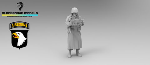 Officier de la 101st Airborne à Bastogne
