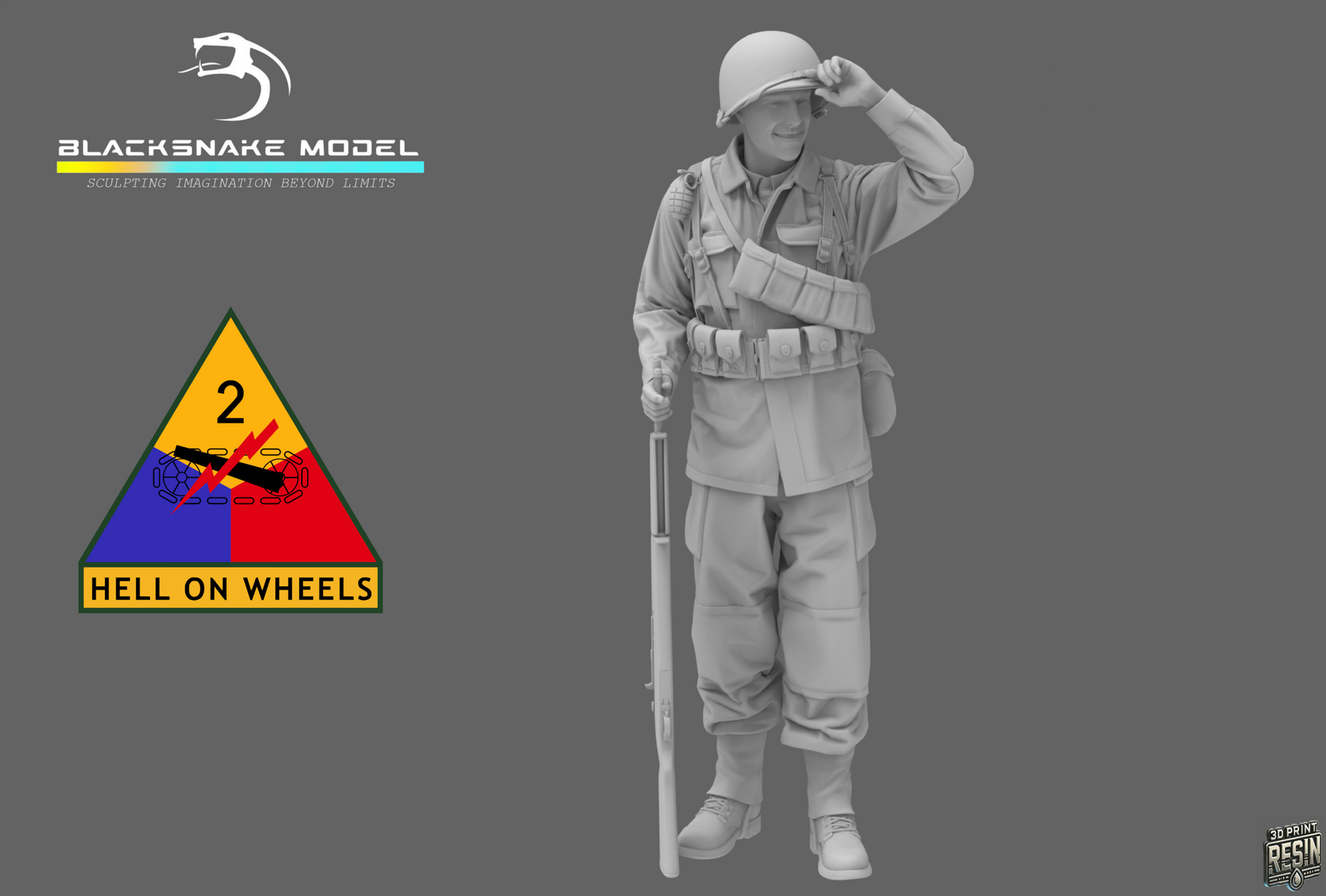 Infanterie de la 2nd Armored Division Soldat