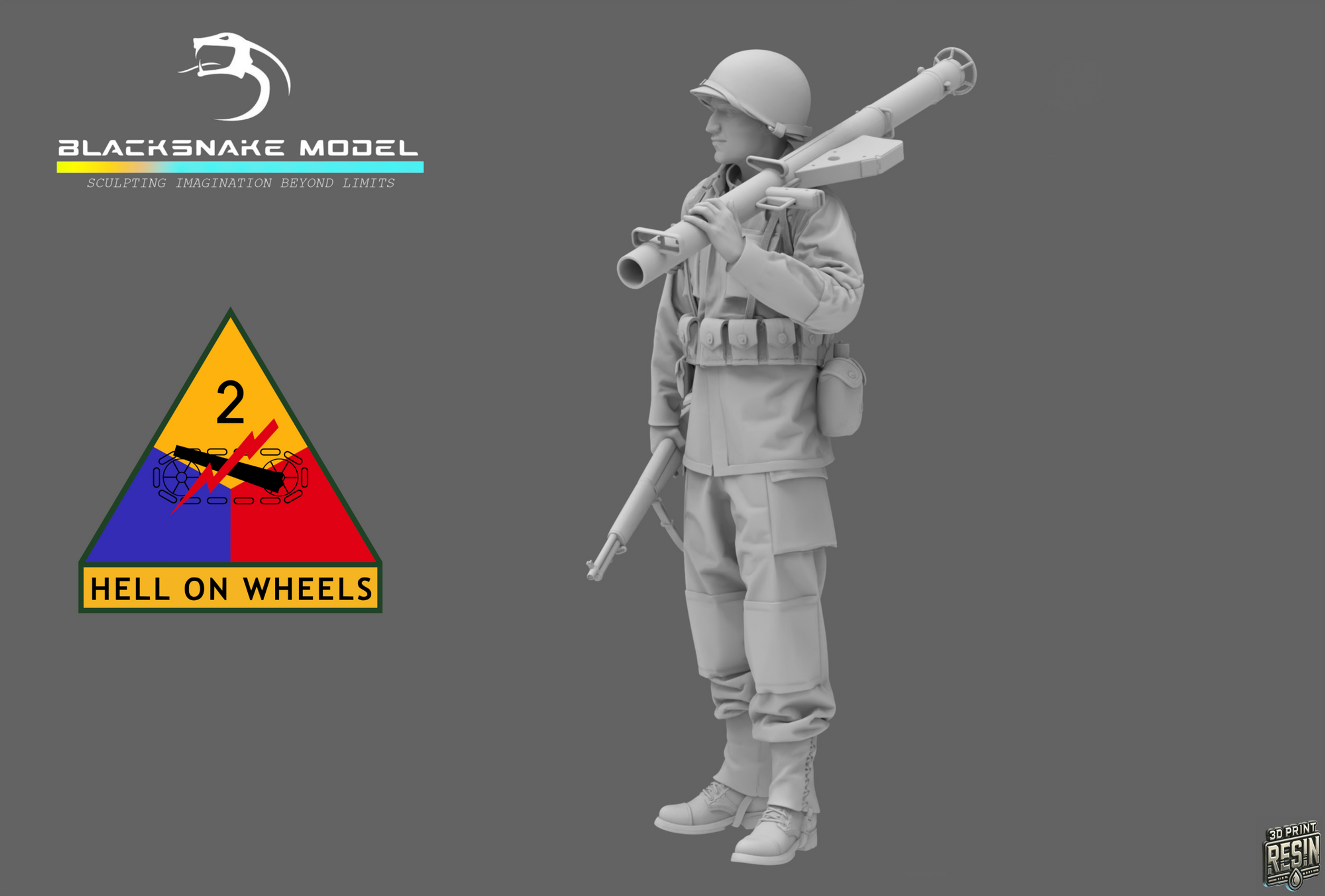 Infanterie de la 2nd Armored Division Soldat