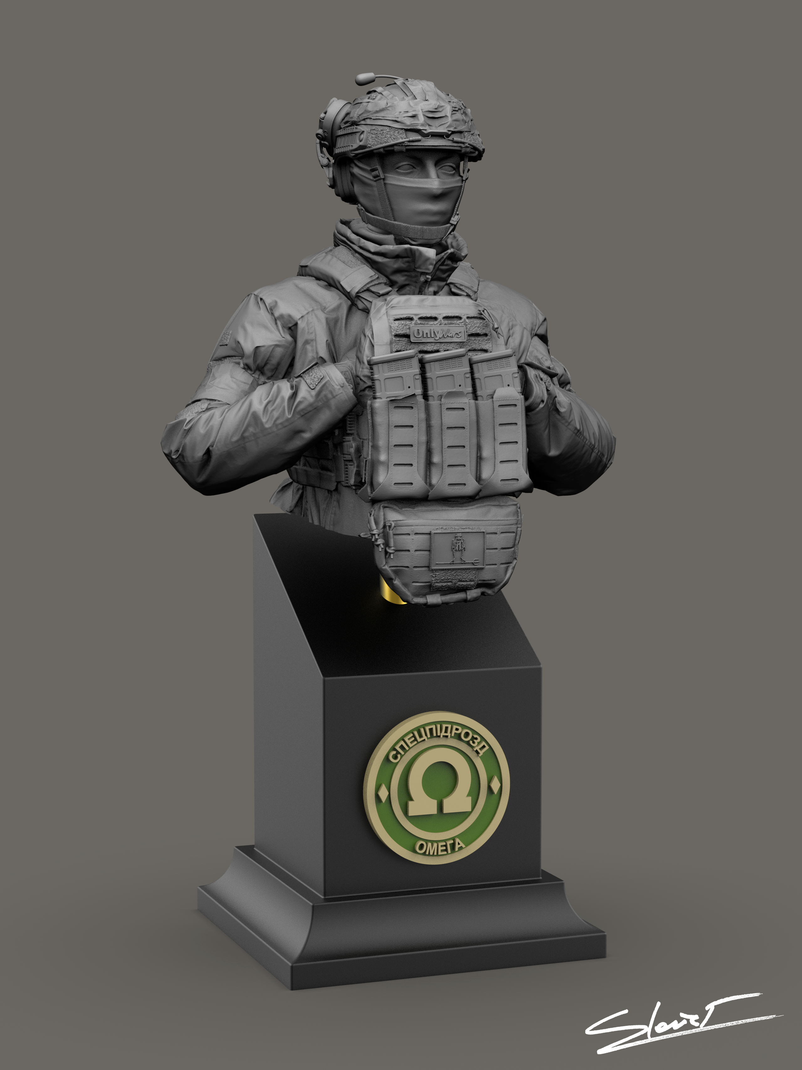 Buste Omega Forces spéciales ukrainien 05 1/10