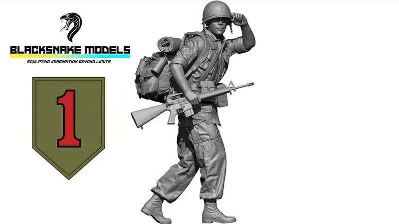 Soldat US "Big Red One"  Guerre du Vietnam [BRO-08]