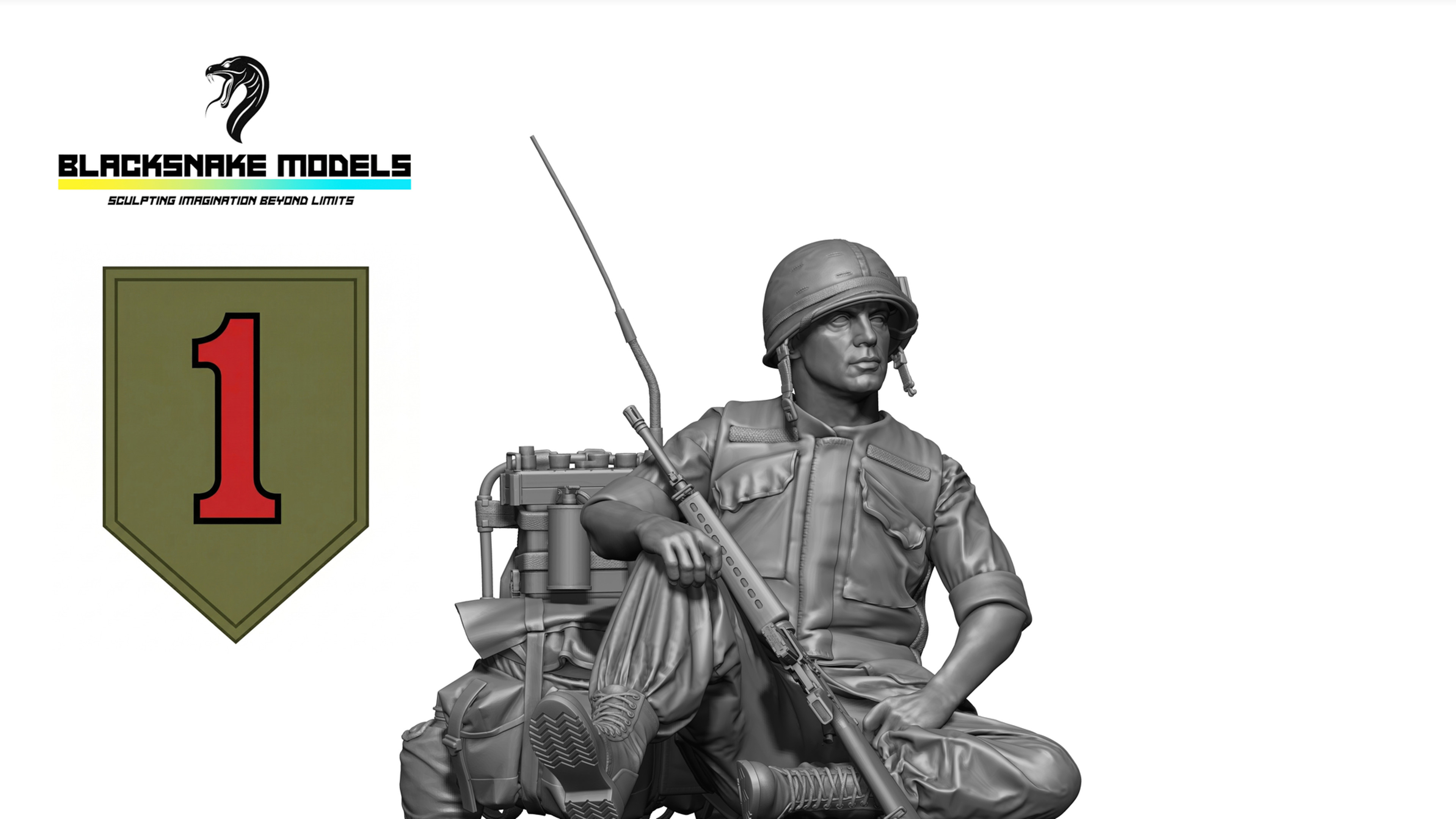 Soldat US « Big Red One » – Guerre du Vietnam [BRO-15]