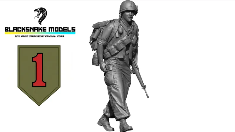 Soldat US "Big Red One"  Guerre du Vietnam [BRO-07]