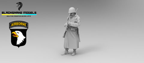 Soldat de la 101st Airborne à Bastogne