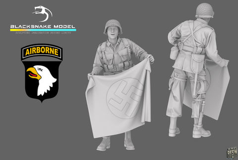 101st Airborne Soldat posant pour une photo 2/3 (15)