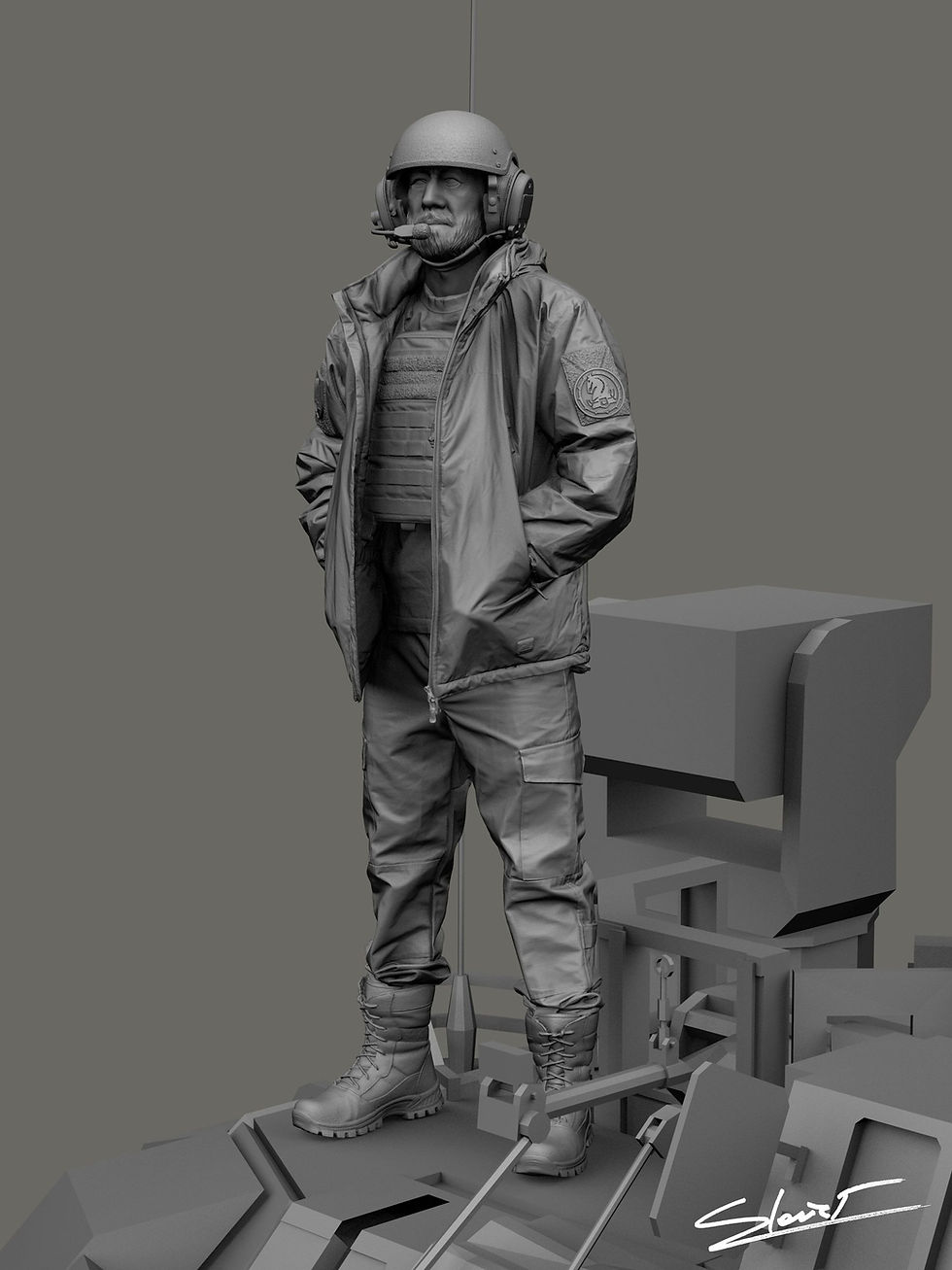 Miniature : Ukrainian Bradley Crewman – 47th Mechanized Brigade