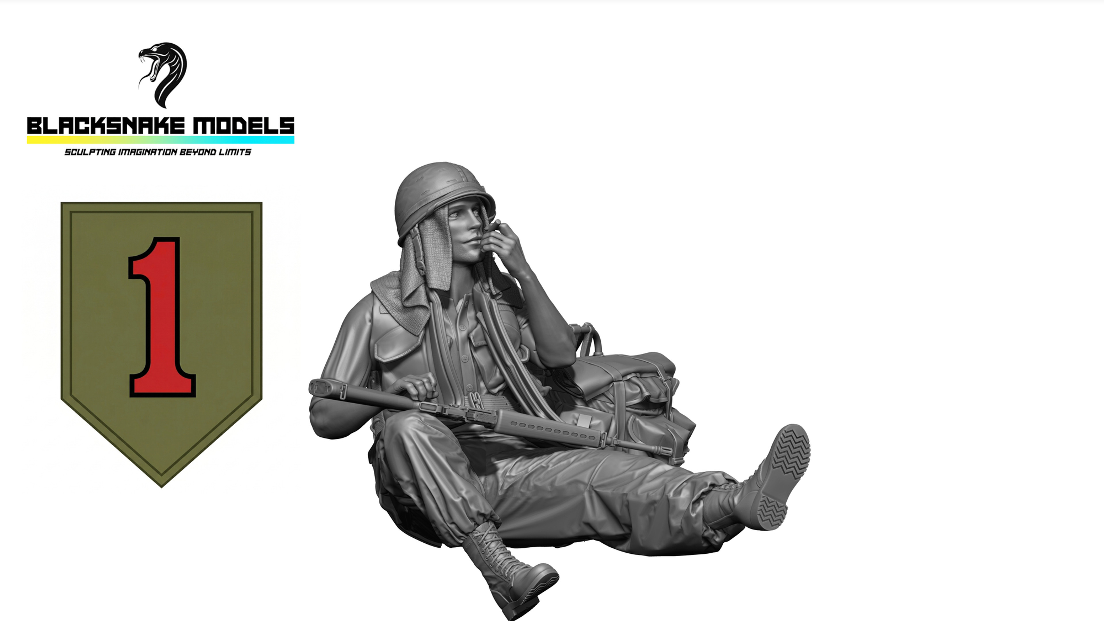 Soldat US « Big Red One » – Guerre du Vietnam [BRO-13]
