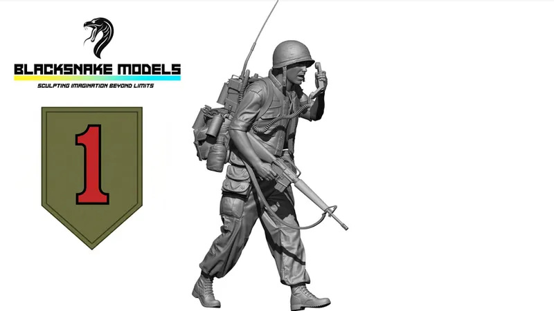 Soldat US "Big Red One"  Guerre du Vietnam [BRO-03]