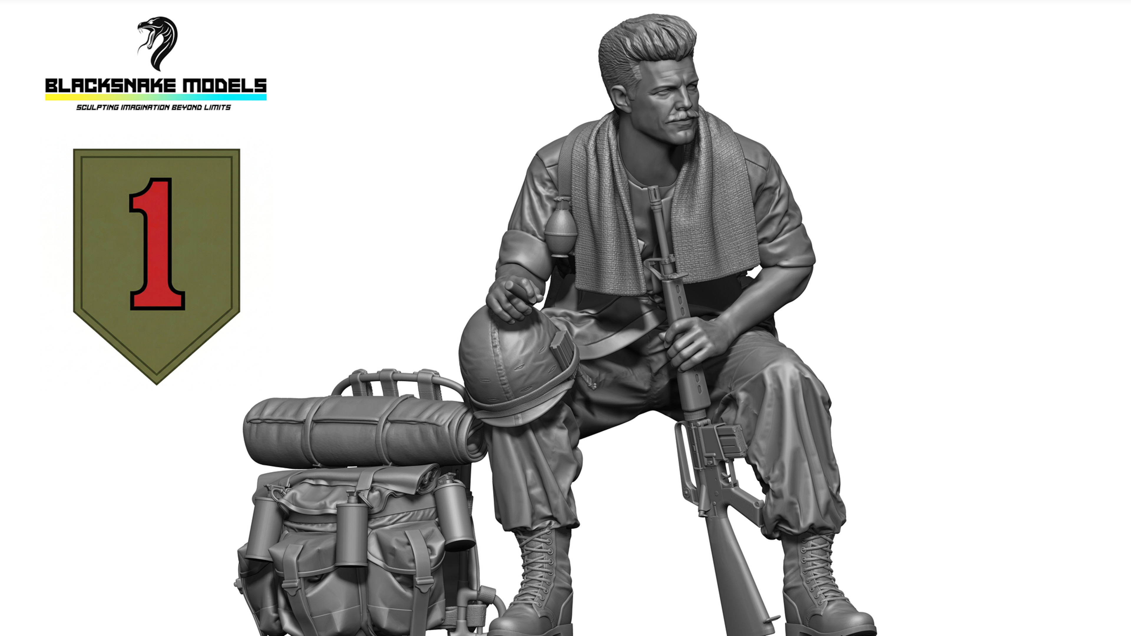Soldat US « Big Red One » – Guerre du Vietnam [BRO-14]
