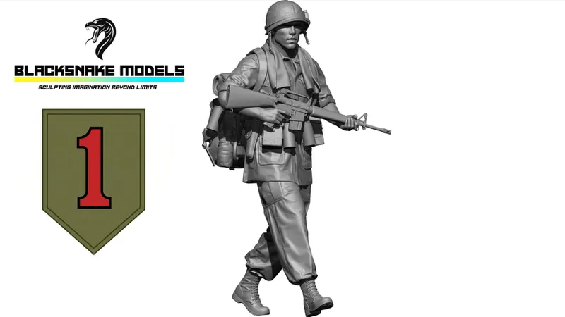 Soldat US "Big Red One"  Guerre du Vietnam [BRO-04]