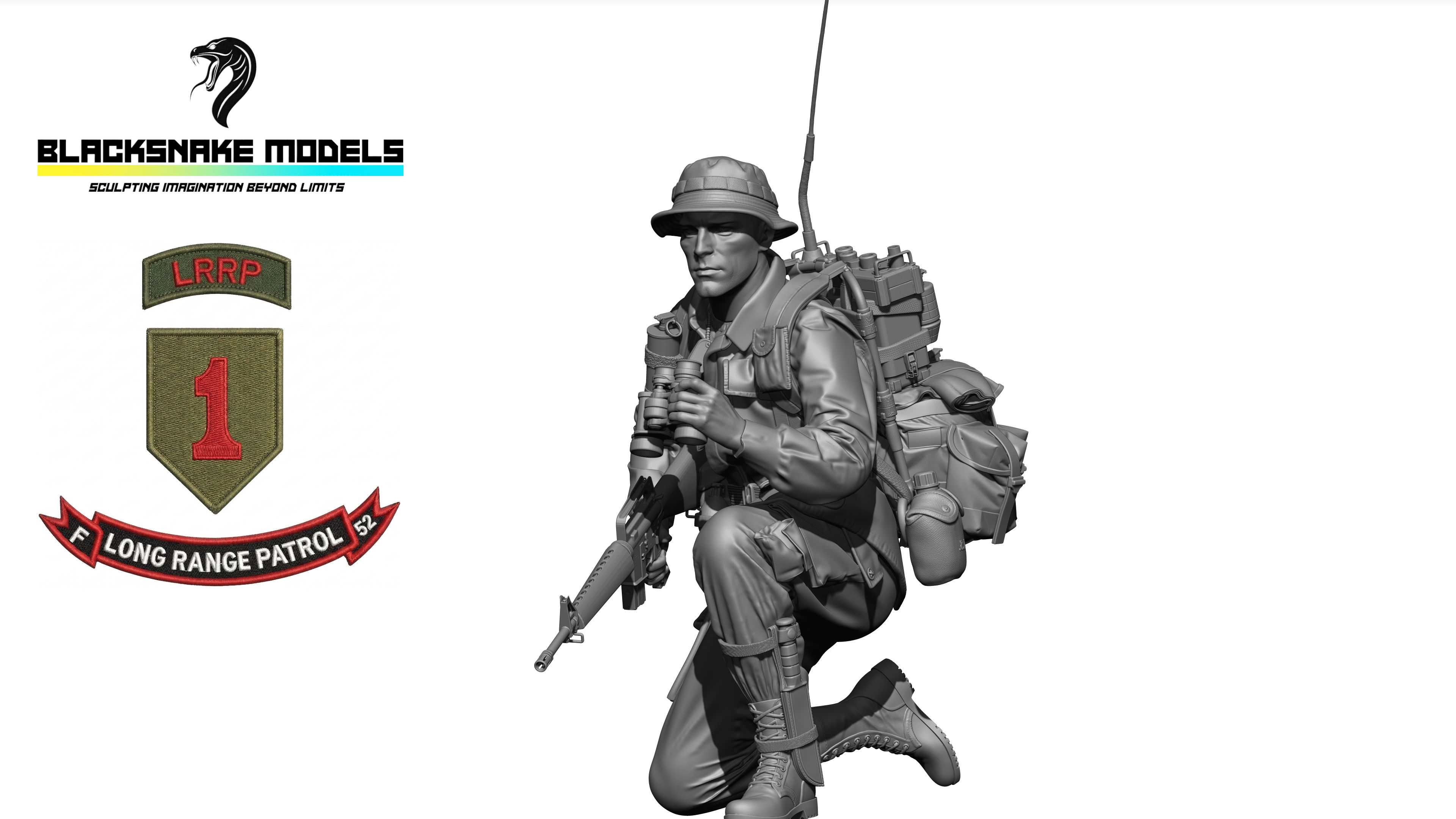 [LRRP-02]  Opérateur Radio "Wires" LRRP 1st Infantry Division "Big Red One"